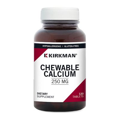Kirkman - Calcium 250mg with Vitamin D3-120 Tablets - Essential Minerals - Helps Maintain Strong Bones - Hypoallergenic