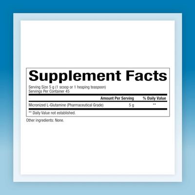 Natural Factors, Micronized L-Glutamine Drink Mix 5000 mg, Supports Muscles and Immune Function, 8 Oz