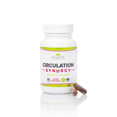Health As It Ought To Be Circulation Syn3rgy Supplement | Physician Formulated Capsules with Beet Root, L-Arginine, Horse Chestnut | 60 Capsules
