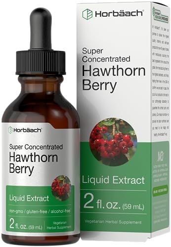 Horbach Hawthorn Berry Extract | 2 fl oz | Alcohol Free Liquid Tincture | Vegetarian Supplement, Non-GMO, Gluten Free