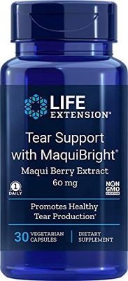 Tear Support with MaquiBright 60 mg, 30 Vegetarian Capsules (Pack of 2)
