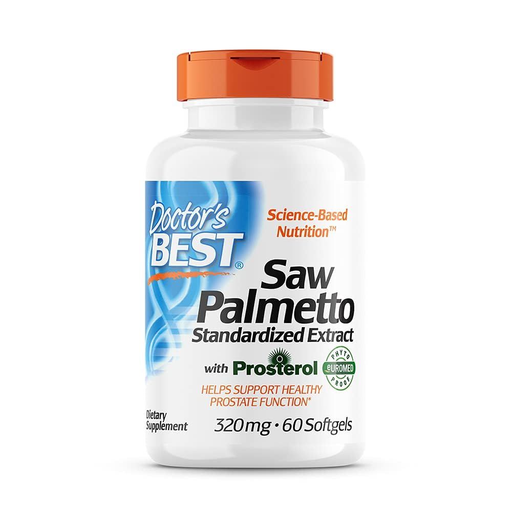 Doctor&#39;s Best Best Saw Palmetto Extract (320 mg), Softgel Capsules, 60-Count