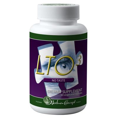 HERB-E-CONCEPT - LTO3 No Taste with L-Theanine, Omega 3 and Skullcap - Concentration &amp; Focus (90 Caps)