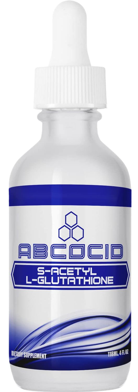 ABCOCID S-Acetyl L-Glutathione 95 mg, 4 Oz Liquid, 240 Servings, Made in USA, Quick Absorption, Quality Potent Ingredients, Non-GMO, GMP Certified, Cruelty-Free Products