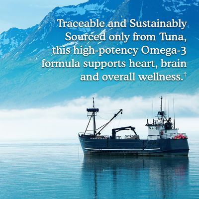 Garden of Life Dr. Formulated Advanced Omega Fish Oil - Lemon, 1,290mg EPA, DHA + DPA in Triglyceride Form, Single Source Omega 3 Supplement for Ultimate Brain &amp; Heart Health, Non-GMO, 60 Softgels