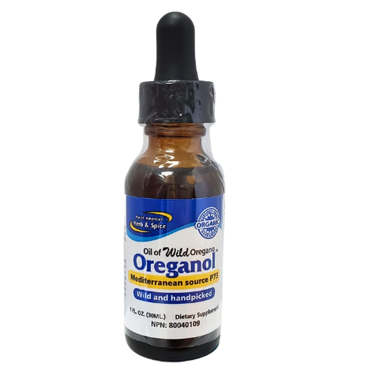 NORTH AMERICAN HERB &amp; SPICE Oreganol P73-1 fl. oz. - Supports Healthy Immune &amp; Inflammatory Response - Wild Oregano Oil - Non-GMO, Certified Organic - 432 Total Servings