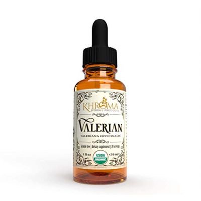 Khroma Herbal Products Organic Valerian Root - 2 oz Liquid in a Glass Bottle - 30 Maximum Strength Servings