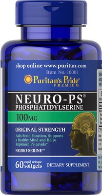 Puritan&#39;s Pride Neuro-PS (Phosphatidylserine) 100 mg-60 Softgels