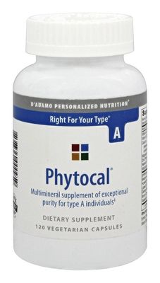 D&#39;Adamo Personalized Nutrition - Phytocal A 120 vcaps