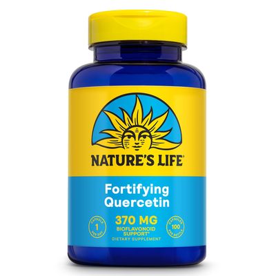 Nature&#39;s Life Fortifying Quercetin 370 mg - Bioflavonoid Support for Overall Wellness - Quercetin Supplements - Lab Verified, 60-Day Money-Back Guarantee - 100 Servings, 100 Vegetarian Capsules