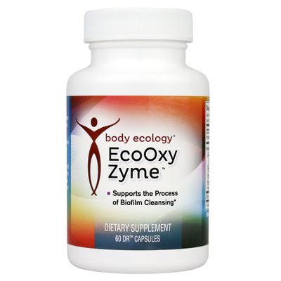 Body Ecology EcoOxyZyme | Multi-Enzyme Digestive Supplement | Supports Immune System and Gut Health | Biofilm Disruptor | 60 Capsules