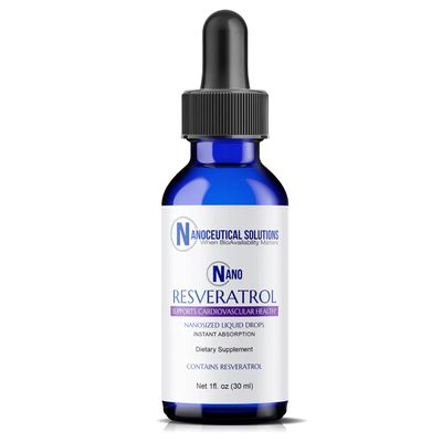Nanoceutical Solutions Nano Liquid Resveratrol Trans Resveratrol Supplement for Brain &amp; Heart Health | Ultra-Efficient Absorption, Up to 8 Times Higher Than Resveratrol Capsules | 30 Servings