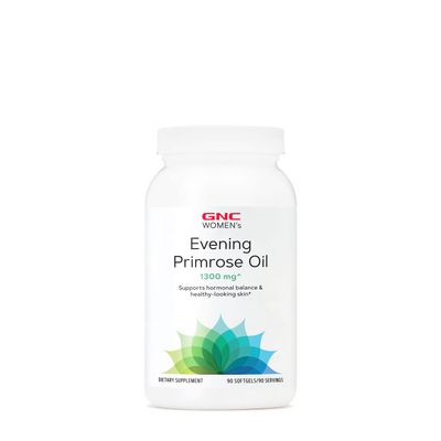 GNC Women&#39;s Evening Primrose Oil (EPO) 1300 mg | Supports Hormonal Balance, Immunity, Healthy Skin and Heart Health | Daily Vitamin | 90 Softgel Capsules