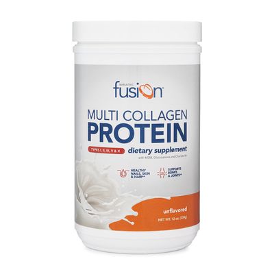 Bariatric Fusion Unflavored Multi Collagen Protein Powder | Hydrolyzed Collagen Peptides Powder Plus Joint Support Complex of MSM and Glucosamine | Type 2 | Dairy, Gluten &amp; Soy Free | 30 Servings