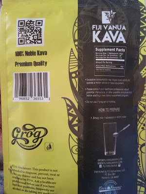 Fiji Vanua Kava Micronized Kava Powder, Portable and Easy to Prepare Kava Root Powder, No Straining Needed, Pure &amp; Strong Kava Drink Powder, 8 oz