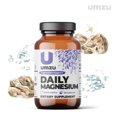UMZU Daily Magnesium | Potent Bioavailable Magnesium Complex for Healthy Metabolism, Sustained Energy, Exercise Performance &amp; Sleep Support (30 Day Supply | 120 Capsules)