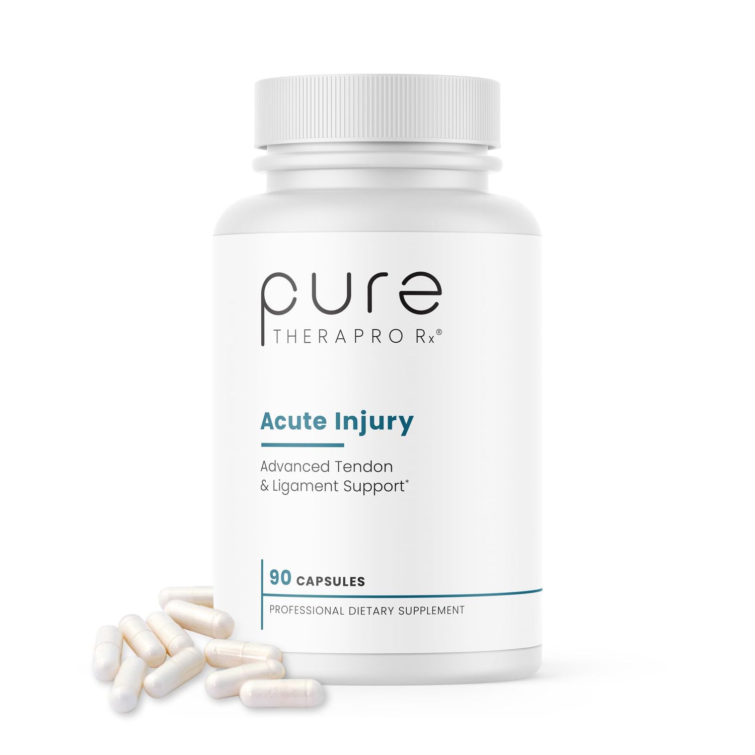 Pure Therapro Rx Acute Injury | Tendon &amp; Ligament Support | Convenient Once a Day Clinical Dose | Supports Tendon Health, Movement &amp; Physical Function | Pharm-Grade (90 Capsules)