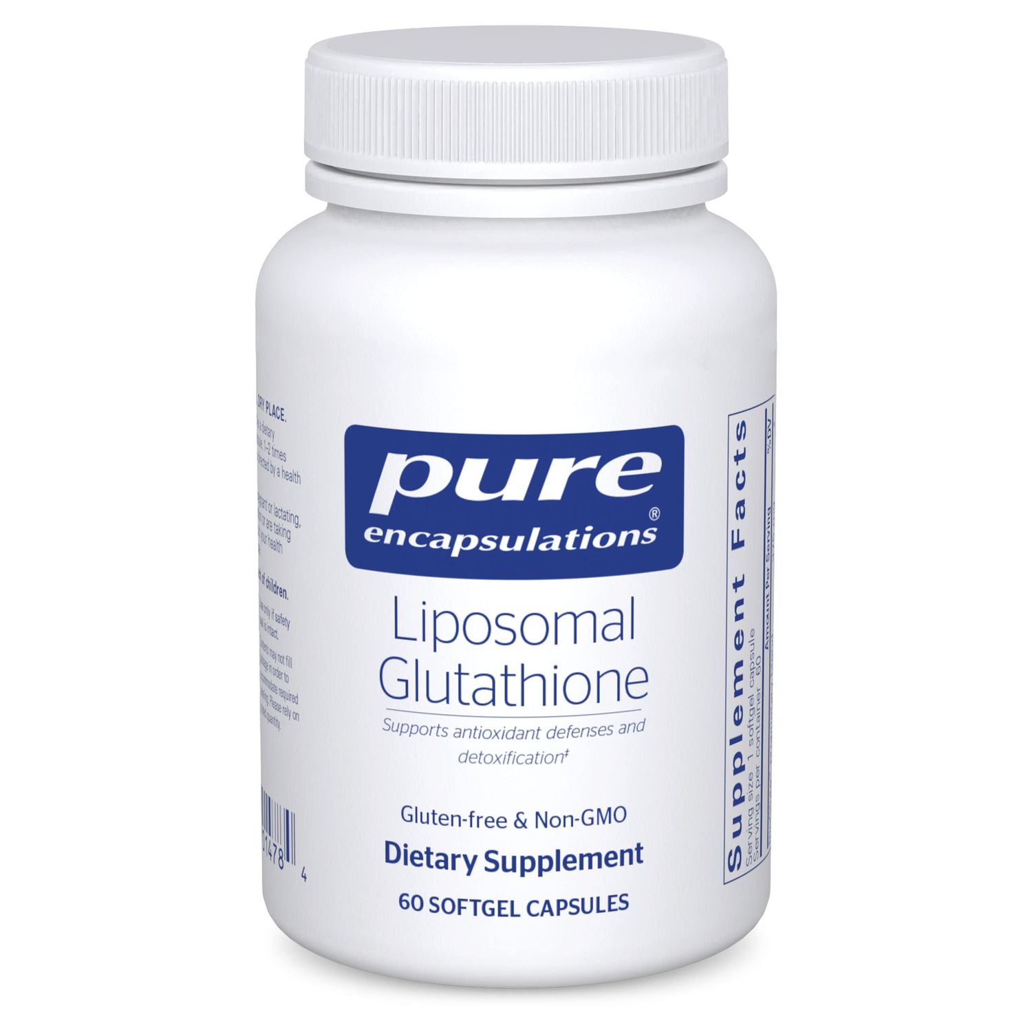 Pure Encapsulations Liposomal Glutathione - Immune Support &amp; Liver Detox* - Antioxidant Protection - with Setria Glutathione - Non-GMO - 60 Softgel Capsules