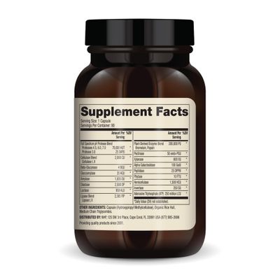 Dr. Mercola Full Spectrum Enzymes, 30 Servings (90 Capsules), Dietary Supplement, Supports Immune and Digestive Health, Non-GMO