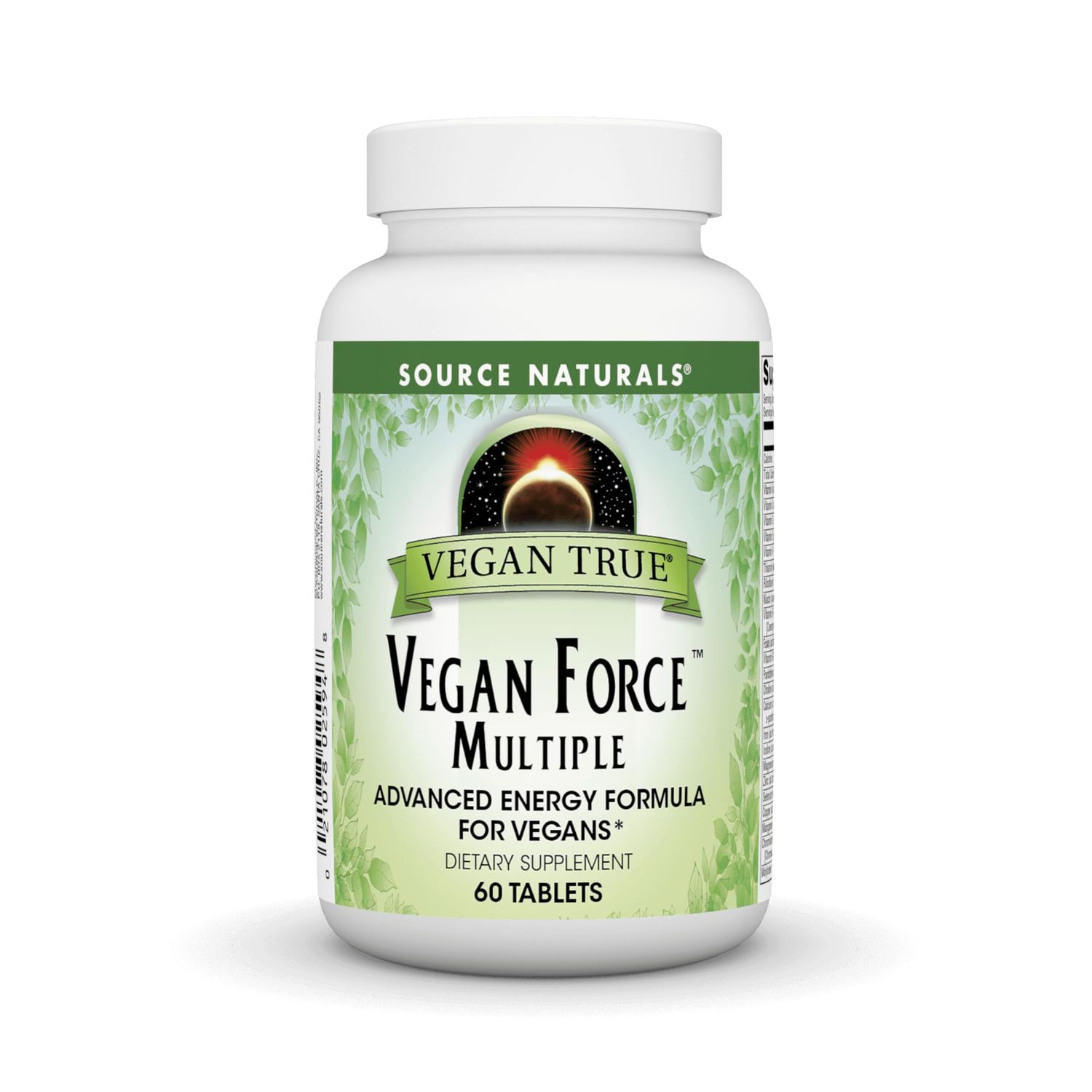 Source Naturals Vegan True Vegan Force Multiple, Advanced Energy Formula fo rVegans* - 60 Tablets