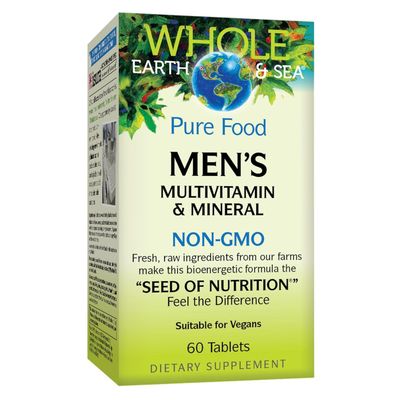 Natural Factors, Men&#39;s Multivitamin &amp; Mineral, 1 Serving Contains Nutrition Equivalent to  lb of Veggies, 60 Tablets