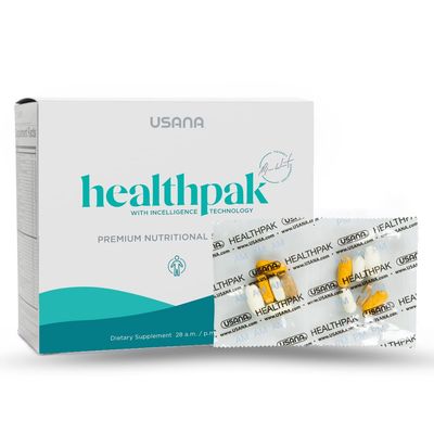 USANA HealthPak with InCelligence Technology and Essential Nutrients and Antioxidants to Support Total Body Health* - Convenient Daily AM/PM Packets - 56 Packets - 28 Day Supply