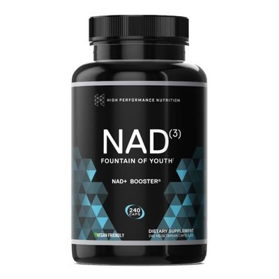 HPN Supplements NAD3 NAD+ Booster | Extra Value Size 4 Month Supply | Clinically Proven &amp; Independently Tested - Metabolic Repair | 312 mg per Serving - 240 Capsules