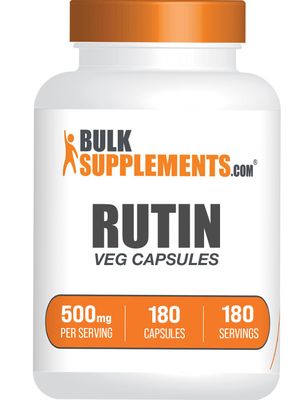 BulkSupplements.com Rutin 500mg Capsules - from Saphora Japonica, Rutin Supplement, Rutin Pills - Antioxidants Supplement - Vegan &amp; Gluten Free, 1 Capsule per Serving, 180 Veg Capsules