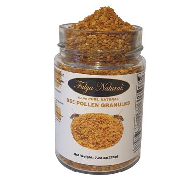 Fulya Naturals Bee Pollen Granules - 225g(7.93 oz) Superfood Bee Pollen Supplement