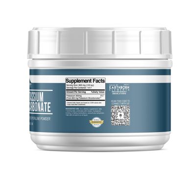 Earthborn Elements Potassium Bicarbonate (2.5 lb), Mess-Free Tub, Pure &amp; Undiluted