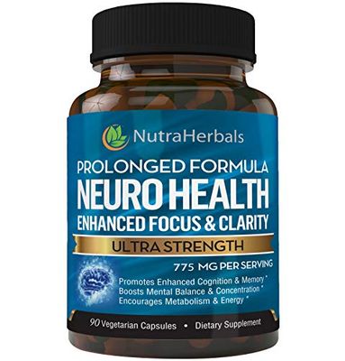 Brain Booster Supplement -90 Day Supply- Nootropics Mental Clarity, Memory &amp; Focus. Scientifically Formulated for Prolonged Performance - DMAE, Bacopa Monnieri, Rhodiola Rosea.