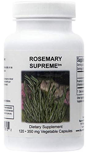 Supreme Nutrition Rosemary Supreme, 120 Pure Rosemary Vegetarian Capsules | (120 Count (Pack of 1)