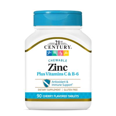 21st Century Zinc Chewable Withc &amp; B6 - Cherry, 90 Count