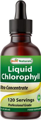 Best Naturals Liquid Chlorophyll Drops - 50 mg - 120 Servings Per Glass Bottle - 2 FL OZ