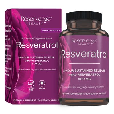 Reserveage Nutrition - Reserveage Beauty, Resveratrol 500 mg, Antioxidant Supplement for Heart and Cellular Health, Supports Healthy Aging and Immune System, Paleo, Keto, 60 Capsules