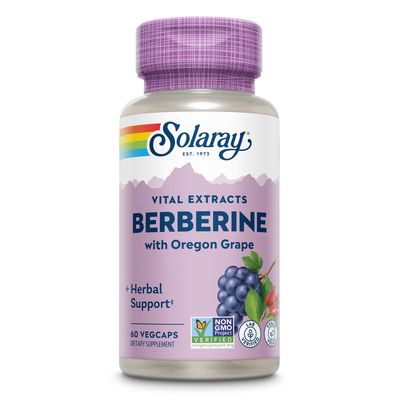 SOLARAY Berberine Root Extract Advanced Formula, AMPK Activator, Healthy Immune, Digestion &amp; Metabolism Support, 60 VegCaps