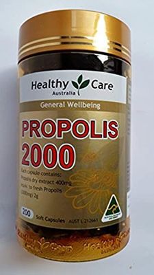 Healthy Care Propolis 2000mg 200 Capsules (Australia Import)