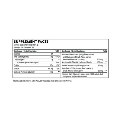 THORNE Collagen Plus - Collagen Peptides Powder with Nicotinamide Riboside and Clinically Studied Ingredients for Skin Texture and Moisture - Healthy Skin, Hair, and Nails - 17.5 Oz - 30 Servings