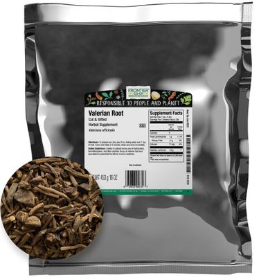 Frontier Co-op Cut &amp; Sifted Valerian Root 1lb, Kosher - For Valerian Root Tea, DIY Supplement Capsules, Bedtime Formulas and Sleep Pillows