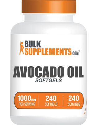 BulkSupplements.com Avocado Oil Softgels - Avocado Oil Supplement, Avocado Oil Pills, Avocado Oil 1000mg - Gluten Free &amp; Soy Free, 1 Softgel per Serving, 240 Count (Pack of 1)