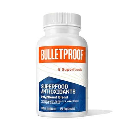 Bulletproof Superfood Antioxidants Capsules, 120 Capsules, Supplement to Fight Free-Radicals and Support Healthy Aging, Polyphenol Blend, Packaging May Vary