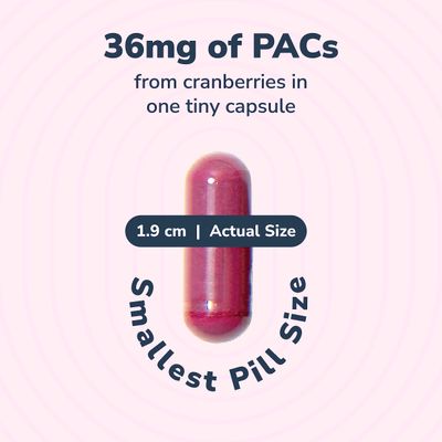 Utiva Cranberry PACs - Clinically Studied Ingredients 36mg PACs for UTI Avoidance - Supplement for Urinary Tract Health for Women and Men - Cranberry Extract Pills for Bladder Health, 30 Vegi Capsules
