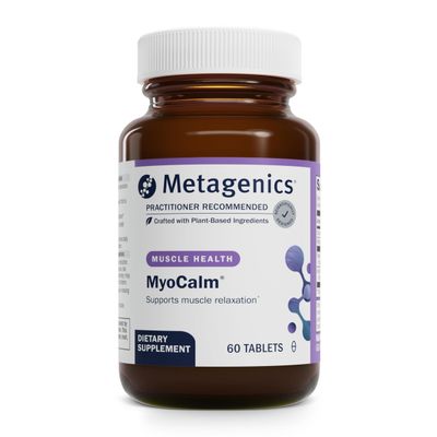 Metagenics MyoCalm - Muscle Support* - Calcium &amp; Magnesium Supplement - with Passionflower Herb &amp; Valerian Root - Mineral Supplements - Non-GMO, Gluten-Free &amp; Vegetarian - 60 Tablets