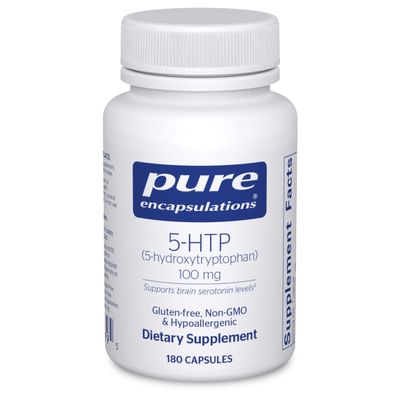 Pure Encapsulations 5-HTP 100 mg - Brain Health, Sleep Regulation &amp; Appetite Support* - 5-Hydroxytryptophan - Gluten Free &amp; Non-GMO - 180 Capsules