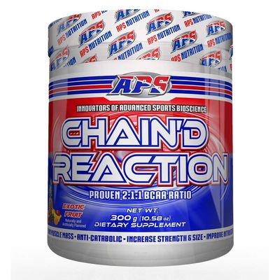 Chain&#39;d Reaction - The Ultimate BCAA Amino Acid Recovery Aid for Muscle Growth, Exotic Fruit, 300 Gram