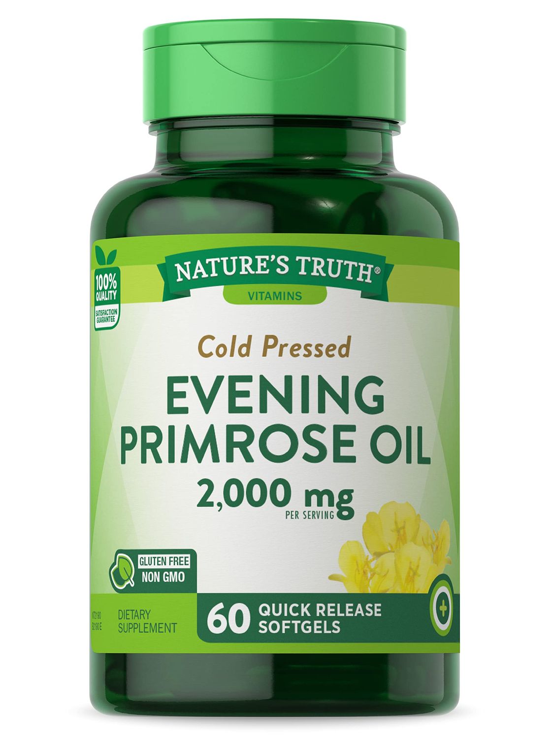 Nature&#39;s Truth Evening Primrose Oil Capsules | Cold Pressed | Non-GMO, Gluten Free