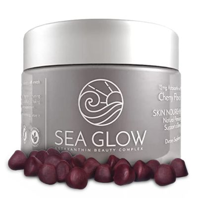 Sea Glow Astaxanthin Gummies with Vitamin C, Antioxidant-Rich Gummy Vitamins, Beauty and Skin Supplement, 12 mg Astaxanthin Vitamin Supplements, Dairy and Gluten-Free, 28 Counts