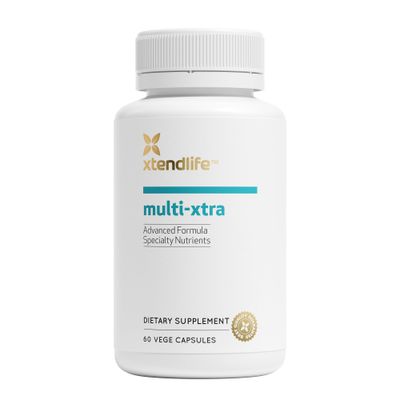 Xtendlife, Multi-Xtra, Advanced Multivitamin &amp; Mineral Supplement for Women, Men, Children - 42 Bioavailable Vitamins, Minerals, Antioxidants &amp; Herbs for Heart, Energy, Immune Support, 60 Tablets