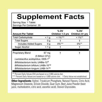 CHILDLIFE ESSENTIALS Childbiotics Immune & Digestive Support - Kids Probiotic, Probiotics for Kids & Toddlers, Childrens Chewable Probiotic for Gut Health - Natural Berry, 30 Chewable Tablets