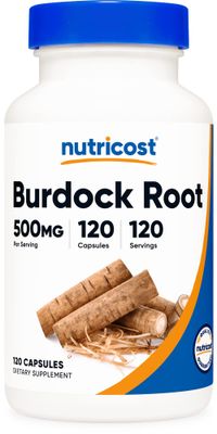 Nutricost Burdock Root 500mg, 120 Capsules - Gluten Free, Non-GMO, Vegetarian Friendly